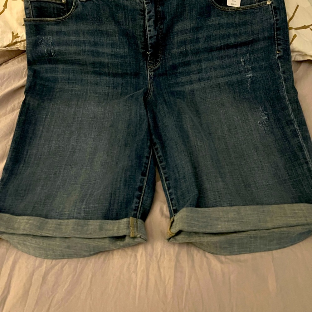 Stretch Denim Shorts